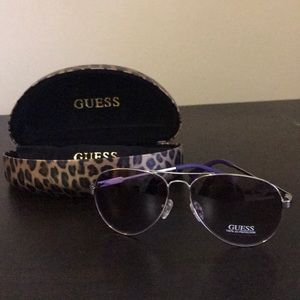 Guess Aviator Sunglasses and case